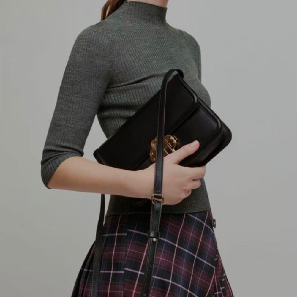 Maje Gray Ribbed Knit Sweater – Slim Fit, NWT